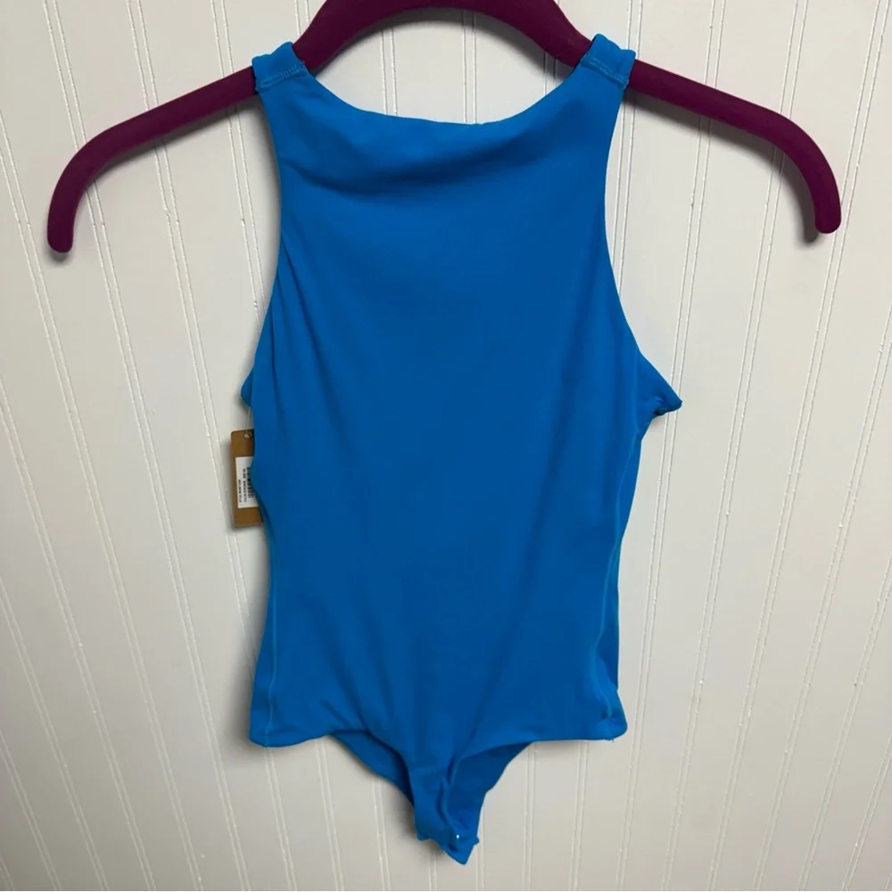 Skims Fits Everybody High Neck Bodysuit Mykonos XS - Picture 3 of 7